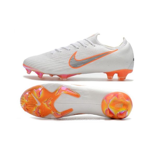 Nike Mercurial Vapor Elite FG para Mujeres Blanco Naranja